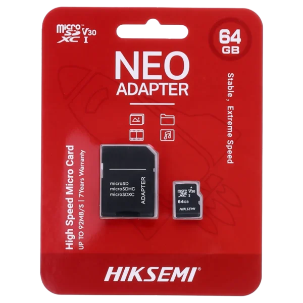 HIKSEMI C1 64GB SURVEILLANCE SD CAR